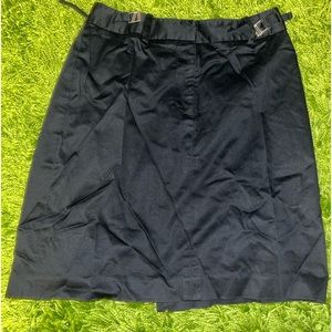 small straight black mini skirt